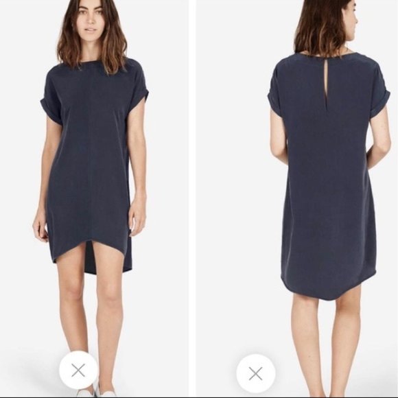 Everlane Dresses & Skirts - Everlane Silk Short Sleeve Shirt Dress SMALL 2044